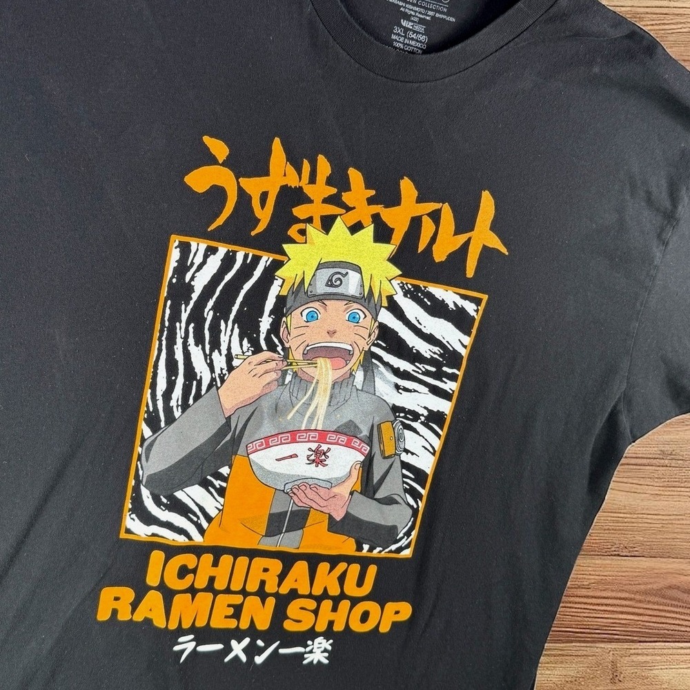 Naruto Shirt Men 3XL‎ Shippuden Ichiraku Ramen Shop Anime Manga Graphic Tee
